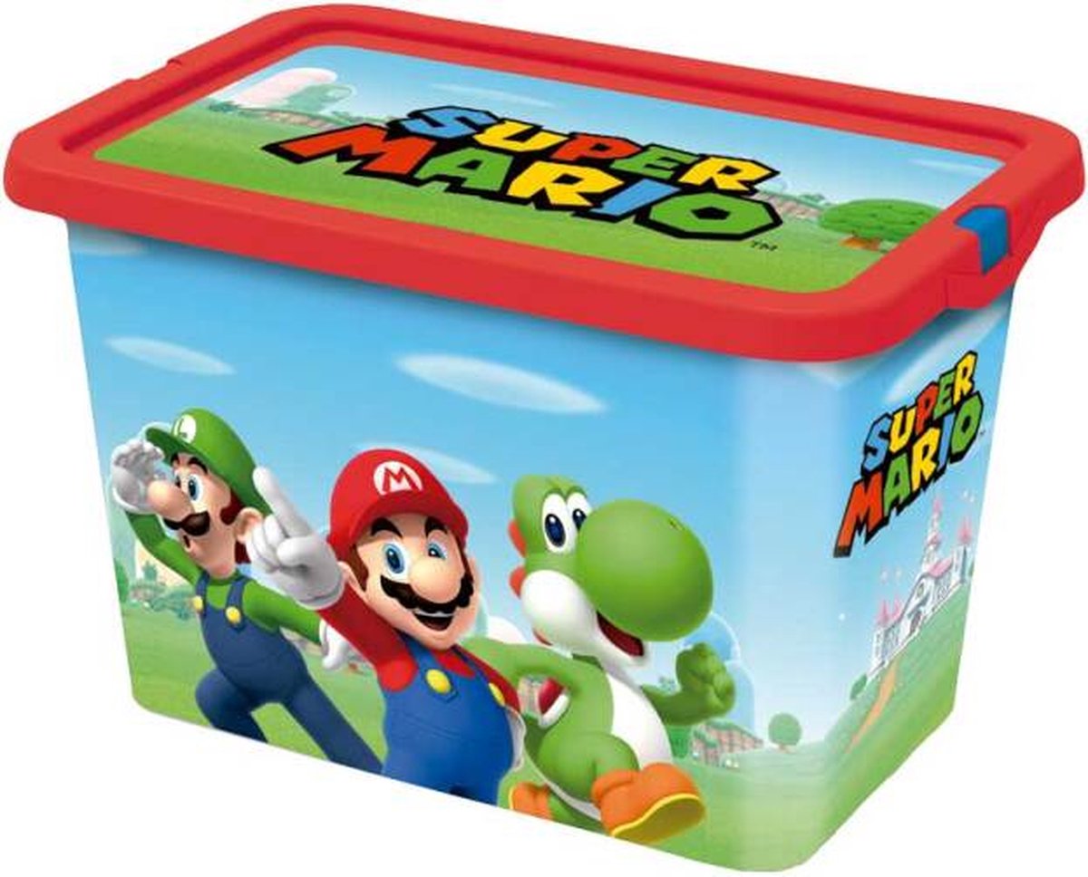 Boîte de rangement sans marque sans marque click box 7 l super mario