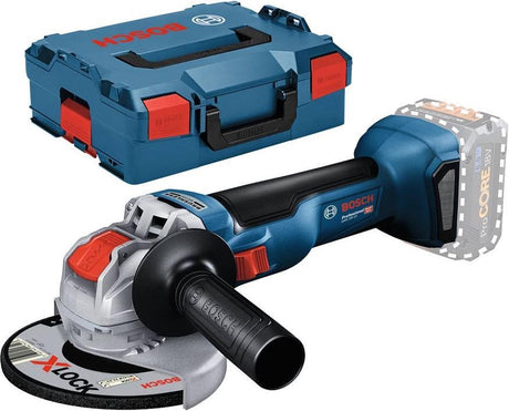 Bosch gwx 18v-10 Batterie li-ion 18v x-lock corps de meuleuse d'angle en l-boxx - 125mm - brushless