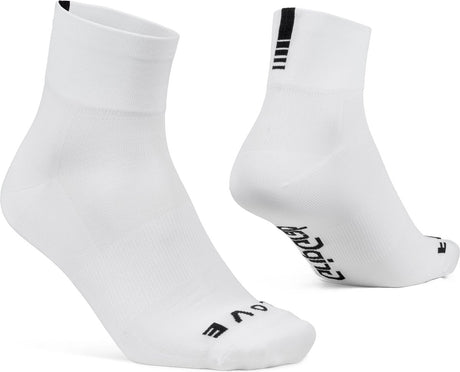 Gripgrab - chaussettes de cyclisme d'été légères SL courtes et performantes 1 paire de chaussettes de cyclisme coolmax coupe basse - blanc - unisexe - taille xs (35-38)