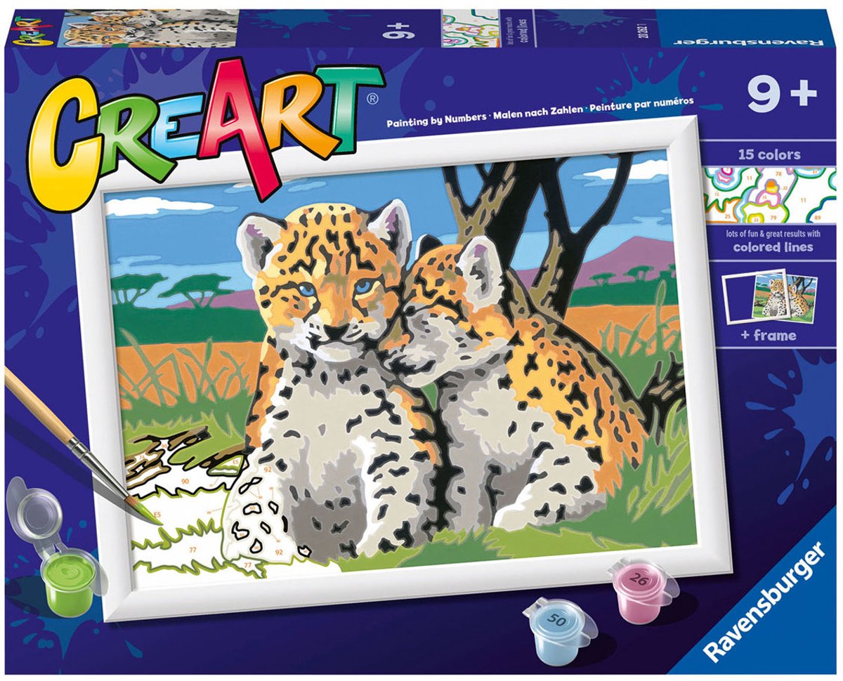 Ravensburger Creart Safari Friends - Peinture par numéro pour enfants