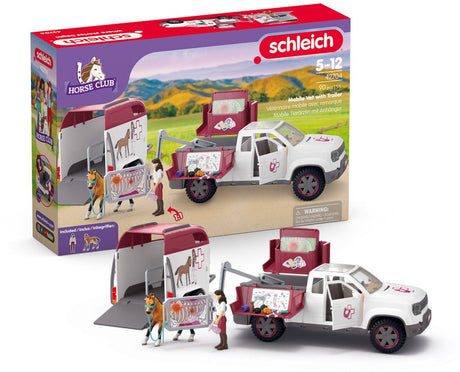 Schleich 42704 vétérinaire mobile avec remorque