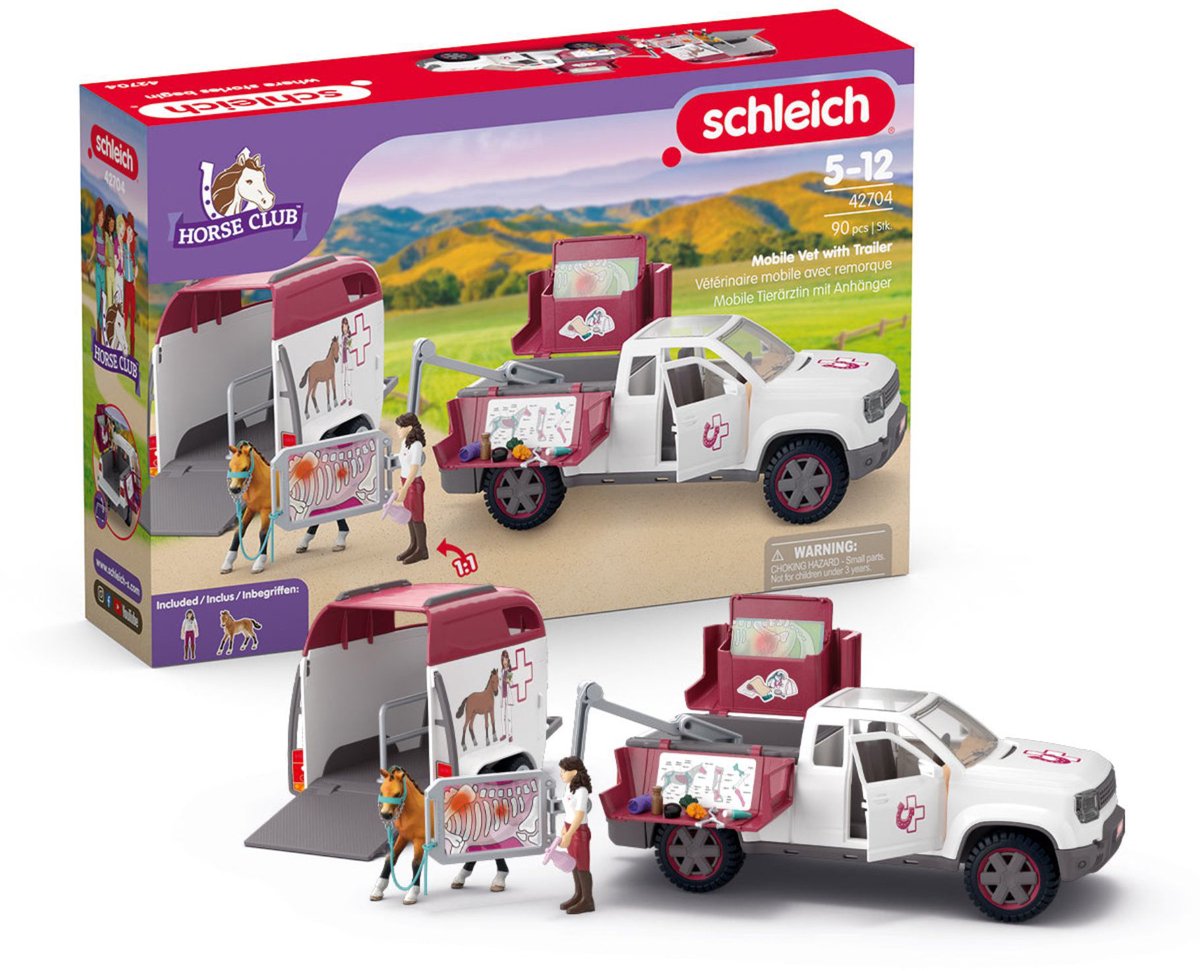 Vétérinaire mobile du club hippique Schleich - 90 pcs.