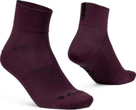 Gripgrab - chaussettes de cyclisme d'été légères SL courtes et performantes 1 paire de chaussettes de cyclisme coolmax coupe basse - rouge foncé - unisexe - taille L (44-47)
