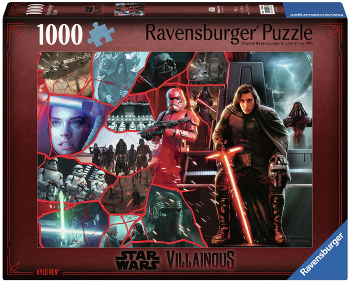 Ravensburger Jigsaw Puzzle Star Wars Villainous Kylo Ren, 1000st.