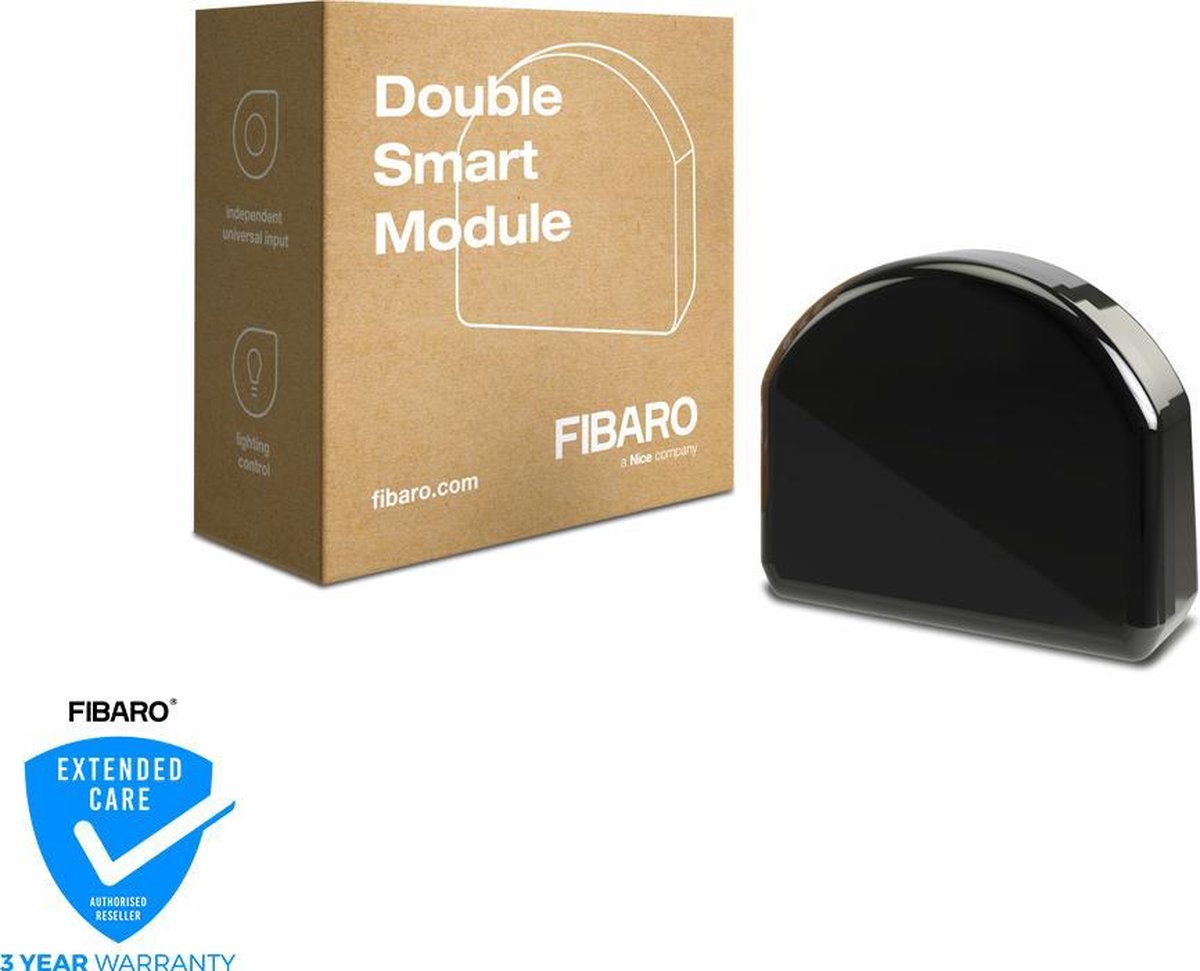 Fibaro double module intelligent - interrupteur sans potentiel - z-wave plus