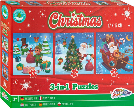 Puzzle de Noël 3-en-1