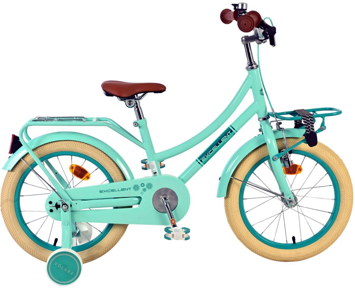 Volare Excellent vélo pour enfants - Girls - 16 pouces - vert - 95% assemblé