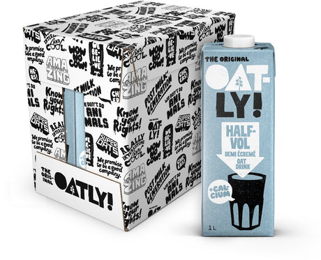 Ouah ! boisson à l'avoine à moitié pleine - 6 pièces - (6l) - lait végétal longue conservation - à moitié pleine - pack économique