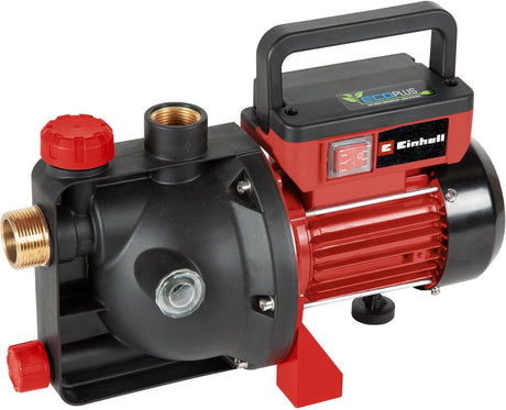 Pompe de jardin électrique Einhell gc-gp 6050 eco plus - 600 w - 5000 l h - 4 bar - max. hauteur de refoulement : 40 m - max. hauteur d'aspiration : 8 m