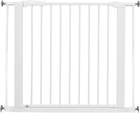 Babydan barrière d'escalier à fermeture parfaite sans perçage - 77,3 - 97,1 cm - montage par pince - blanc