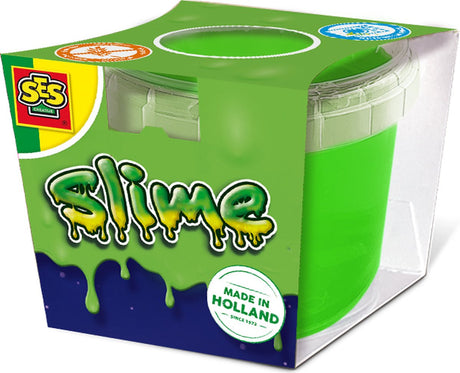Ses creative - slime vert fluo - slime de couleur néon vif - slime prêt à l'emploi - jouer avec du slime - 140 grammes