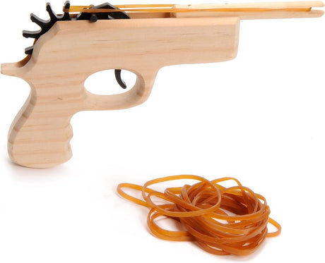 Pistolet en bois playwood avec élastique