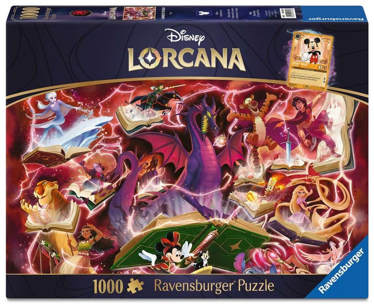 Ravensburger Disney Lorcana puzzle lueurs du royaume : rubis (1000 pièces) puzzles