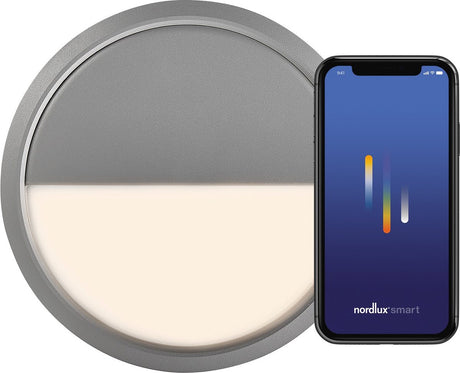Nordlux ava-plafonnier-smart-ip54-gris
