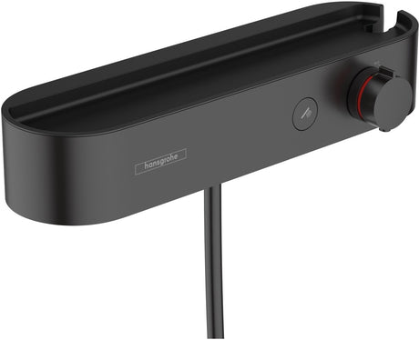 Hansgrohe tablette de douche select 400 thermostatique de douche en saillie noir mat