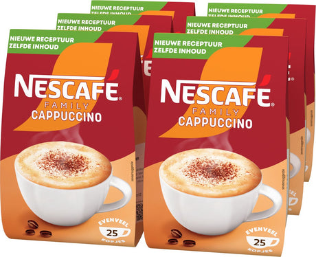Nescafé family cappuccino oploskoffie - 6 paquets x 230g pour 150 pièces de café