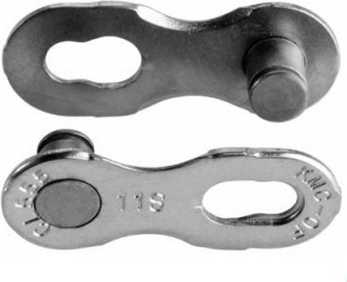 KMC Bicycle Chain MissingLink 11 Nopt Silver 5.65 mm Non réutilisable