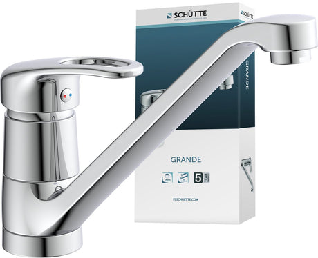 Robinet de cuisine Schütte grande - mitigeur - bec bas et pivotant - chrome
