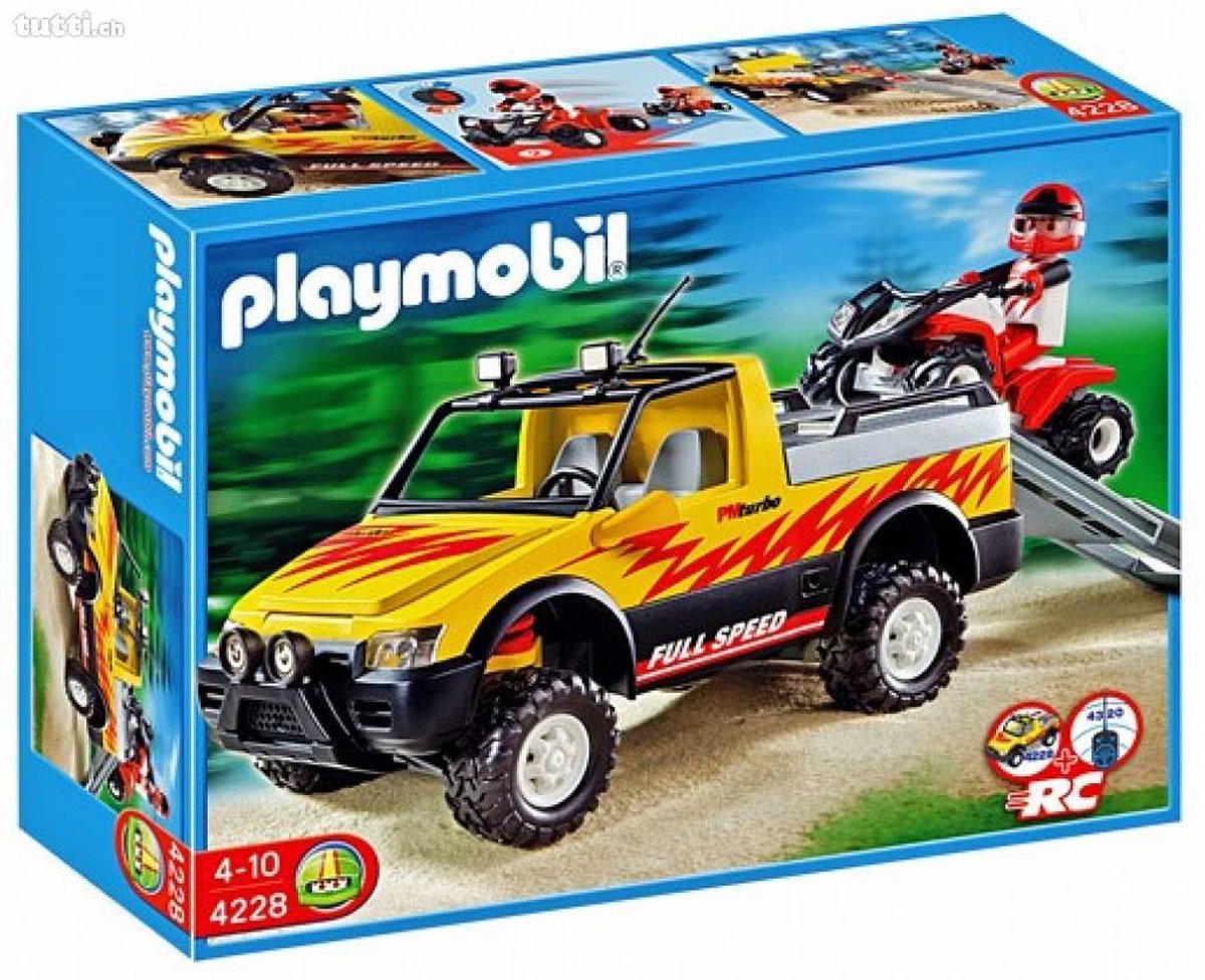 Pick-up Playmobil avec quad - 4228