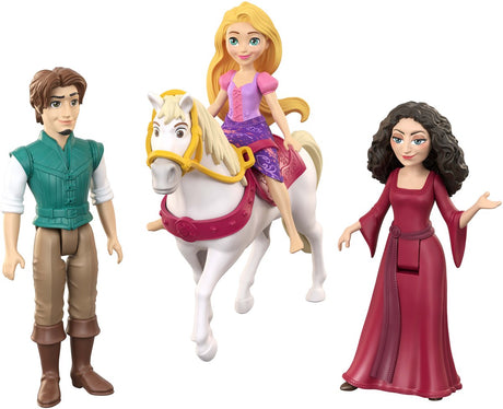 Mattel Disney Princess Raiponce personnage serti de 3 petites poupées et d'un cheval