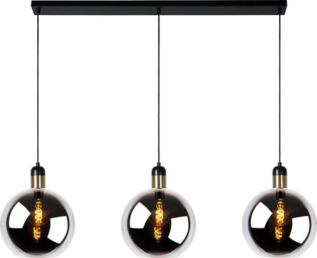 Lucide julius - suspension - 3xe27 - fumé
