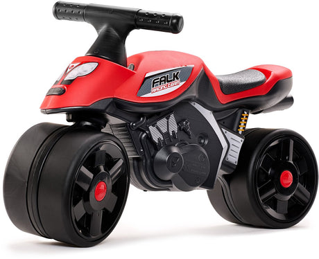 Falk moto xracer - moteur en marche - rouge