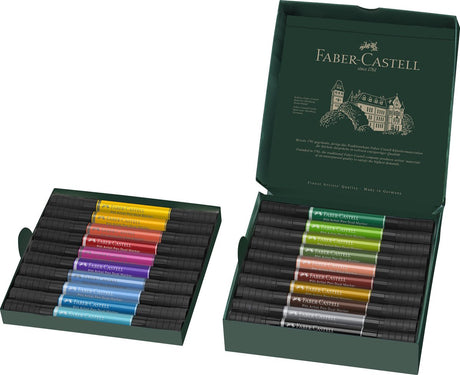 Stylo à dessin Faber-castell - stylo d'artiste Pitt - marqueur duo - 20 pièces - fc-162020