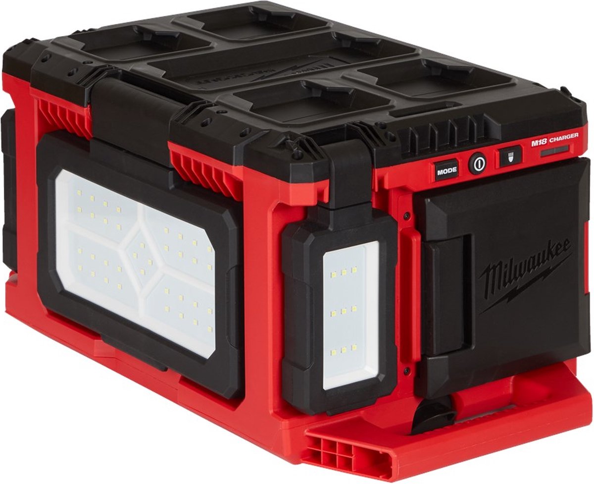Milwaukee m18 poalc-0 packout™ chargeur de lampe de zone 18v corps de base - 4933478120