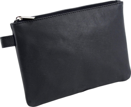 Mallette de rangement Alassio - cuir - noir - 23 x 16 - ju-42233