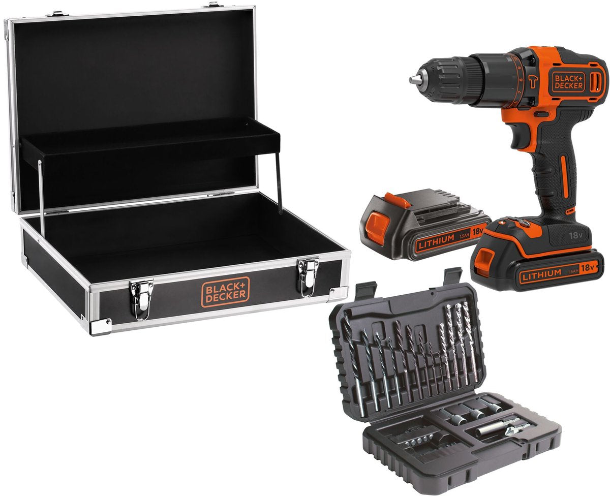 Tournevis et perceuse à percussion Black+decker bdchd18b2fc-qw