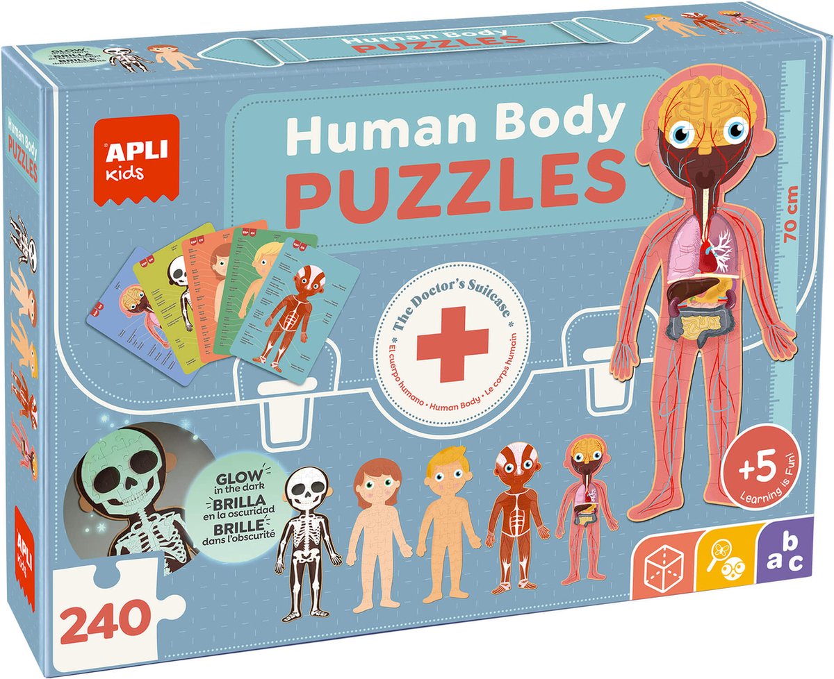 Puzzle du corps humain pour enfants Apli -