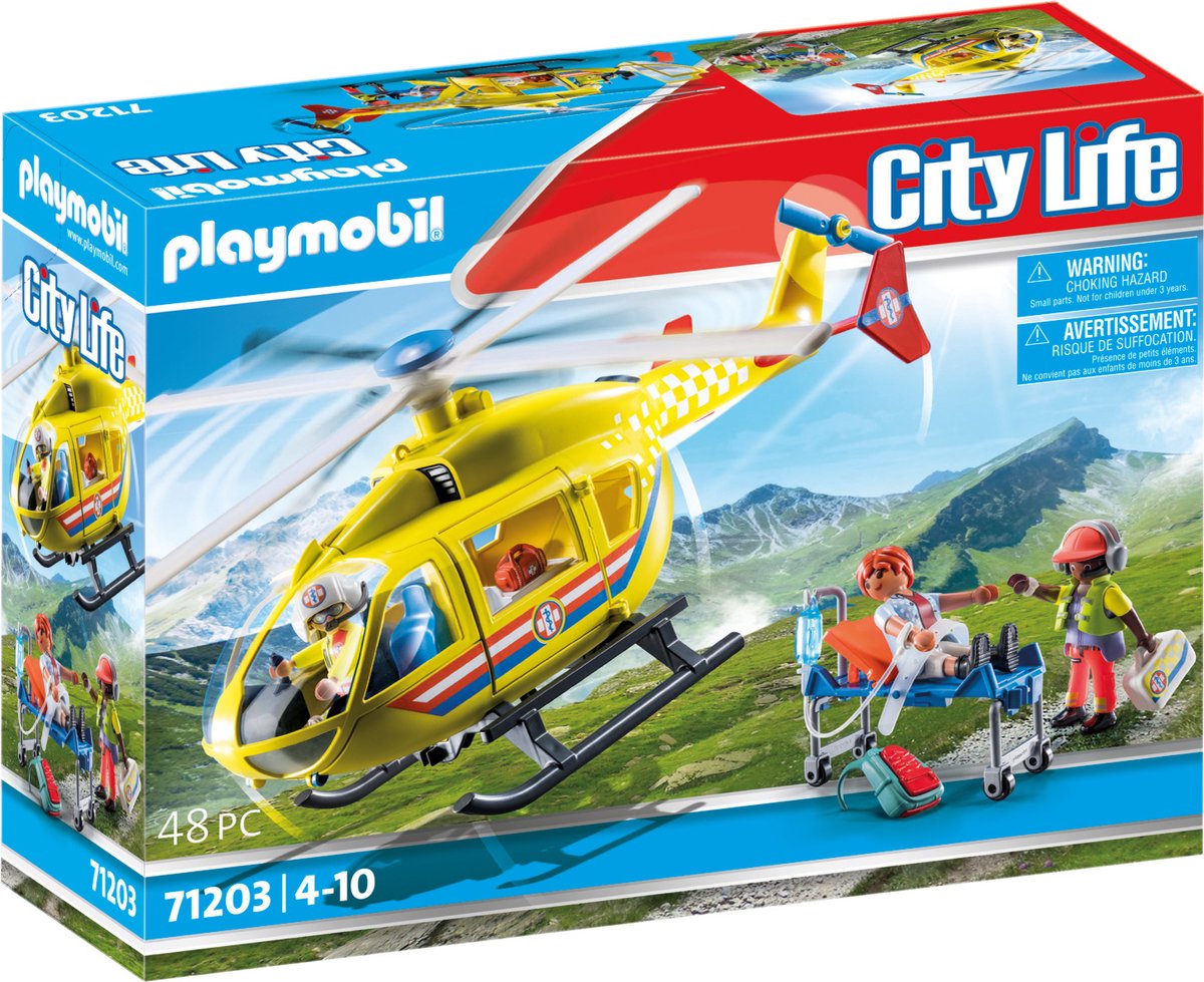 Playmobil City 71203 Hélicoptère de sauvetage