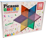 Géométrie Selecta picassotiles - tuiles de construction magnétiques, 16 pcs.