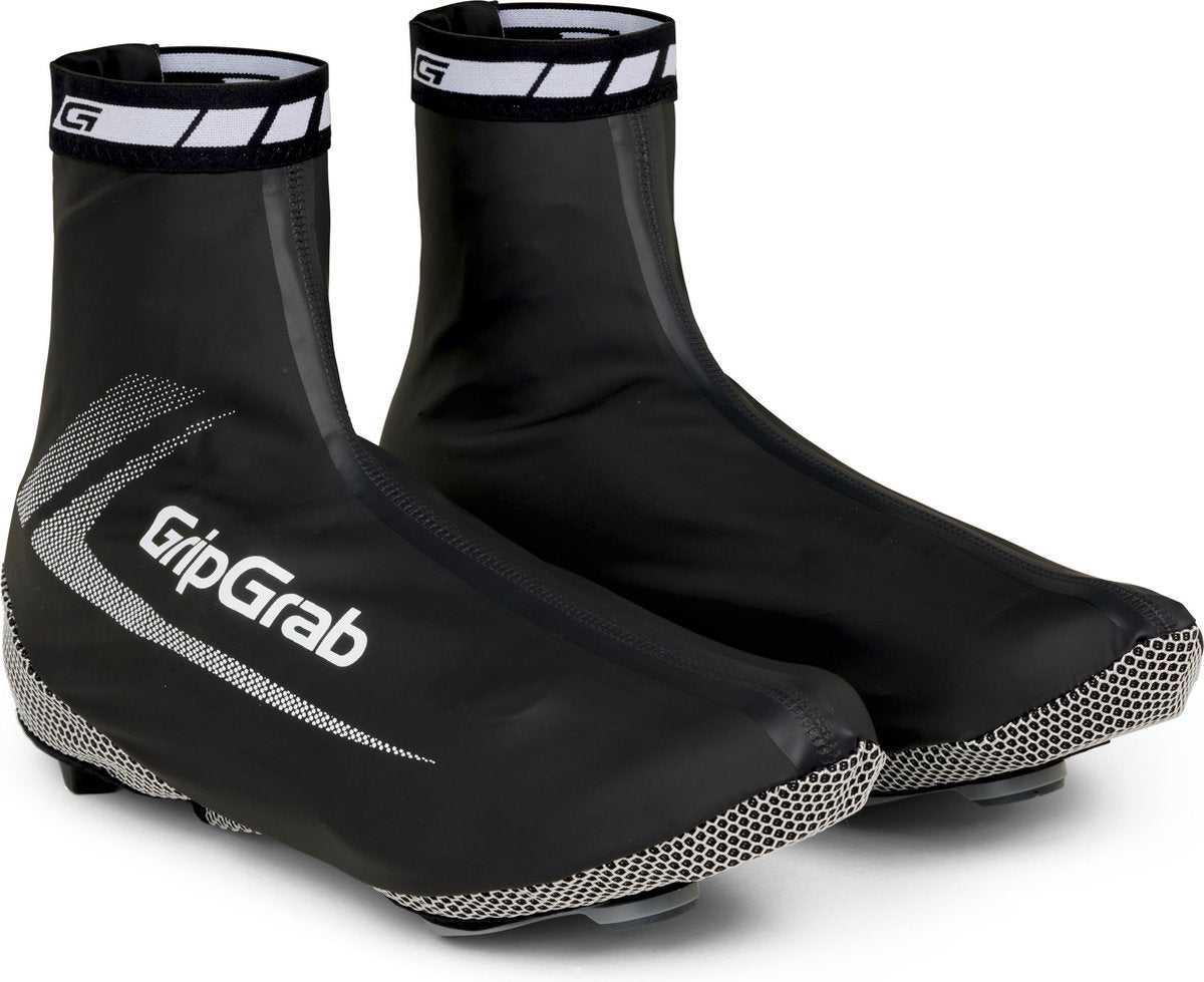Gripgrab - raceaqua couvre-chaussures de vélo de course imperméables aero cyclisme pluie couvre-chaussures de vélo - noir - unisexe - taille s (38 39)