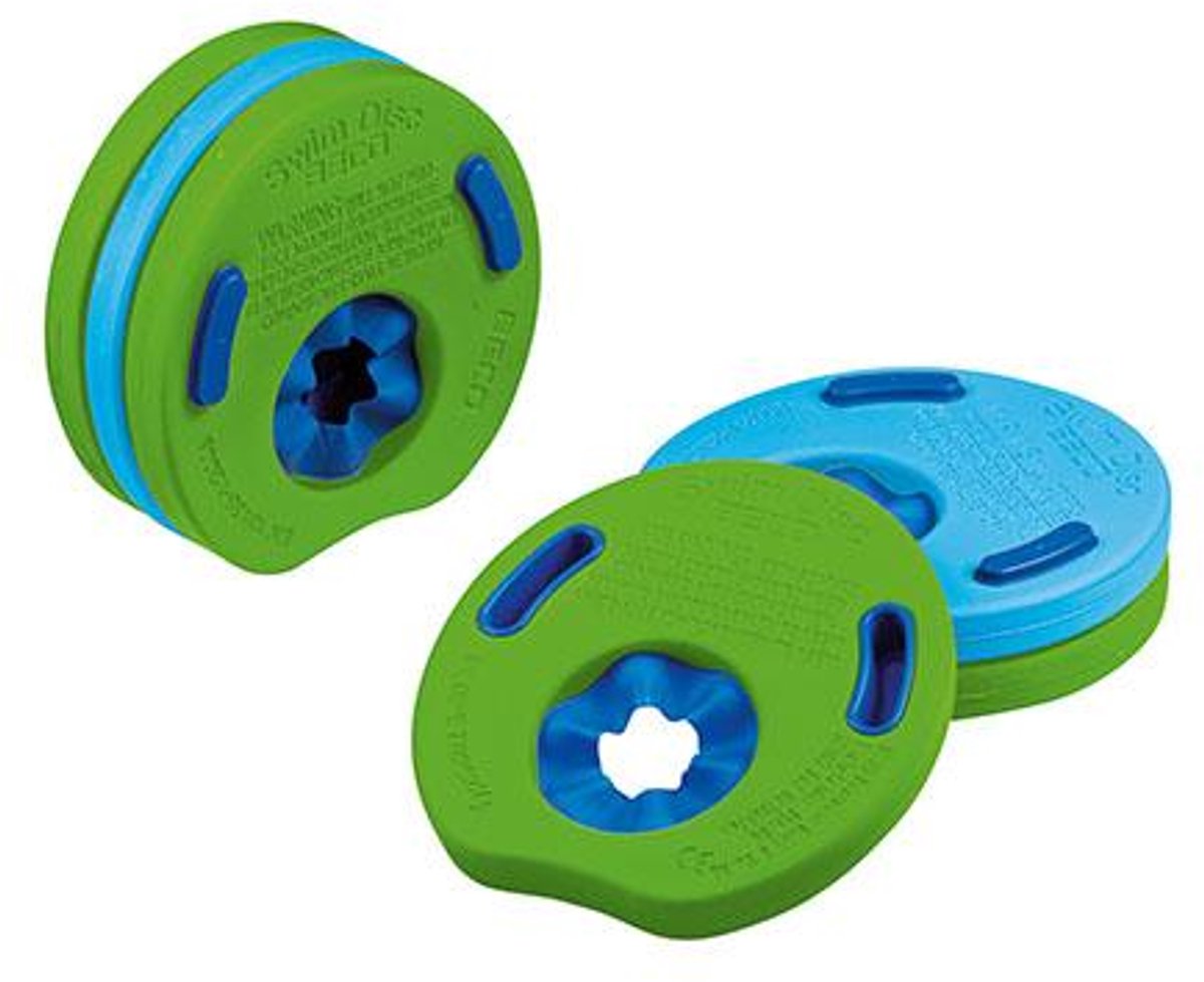 Disques de natation Beco - vert bleu - enfants jusqu'à 30 kg - lot de 6 pièces
