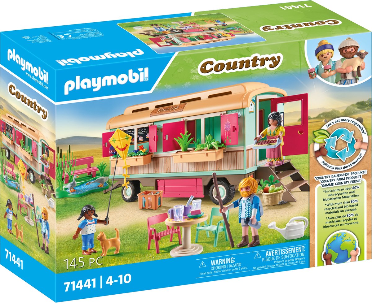Playmobil country caravan café confortable - 71441