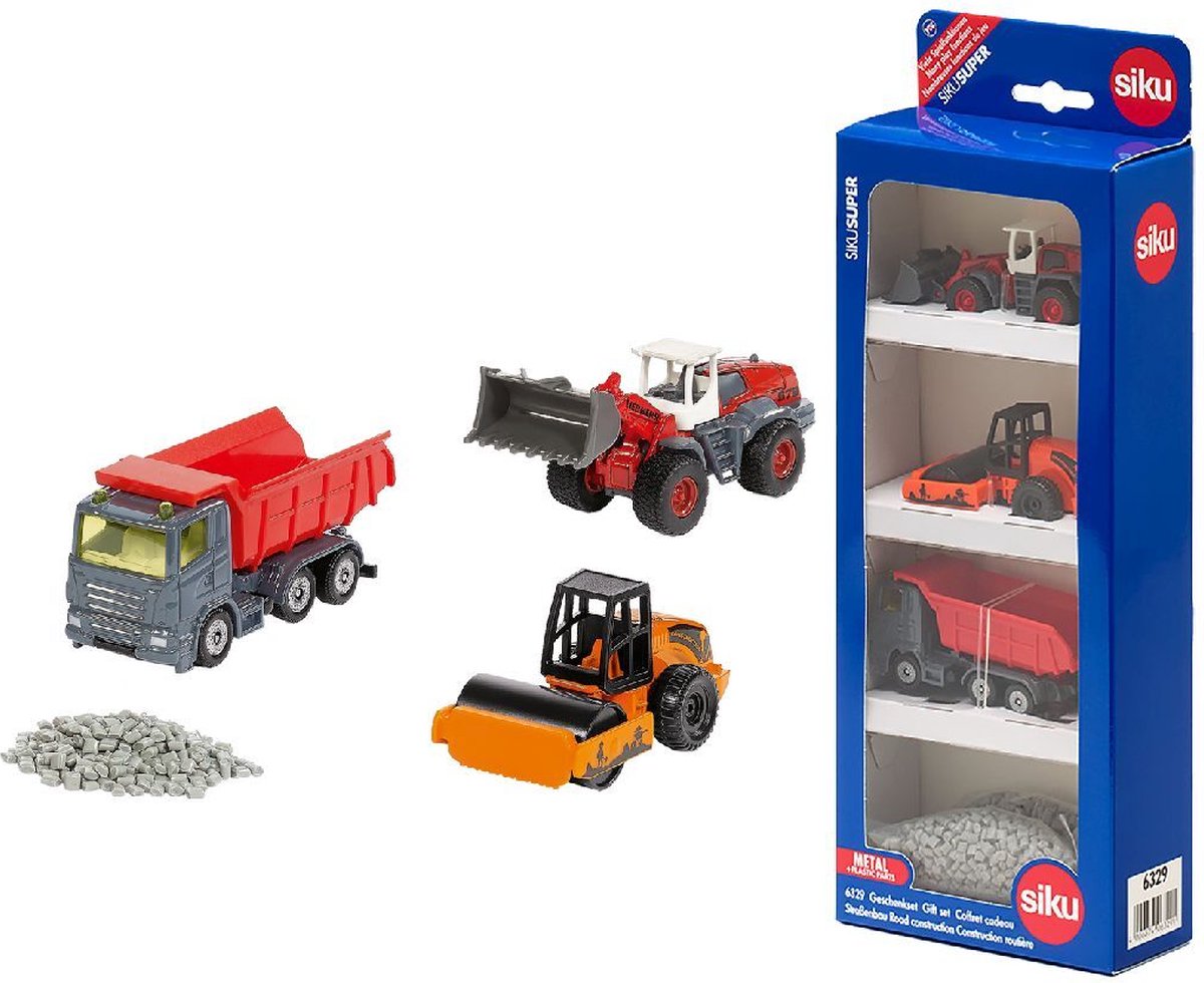 Siku 6329 coffret cadeau ouvriers routiers 4 pièces