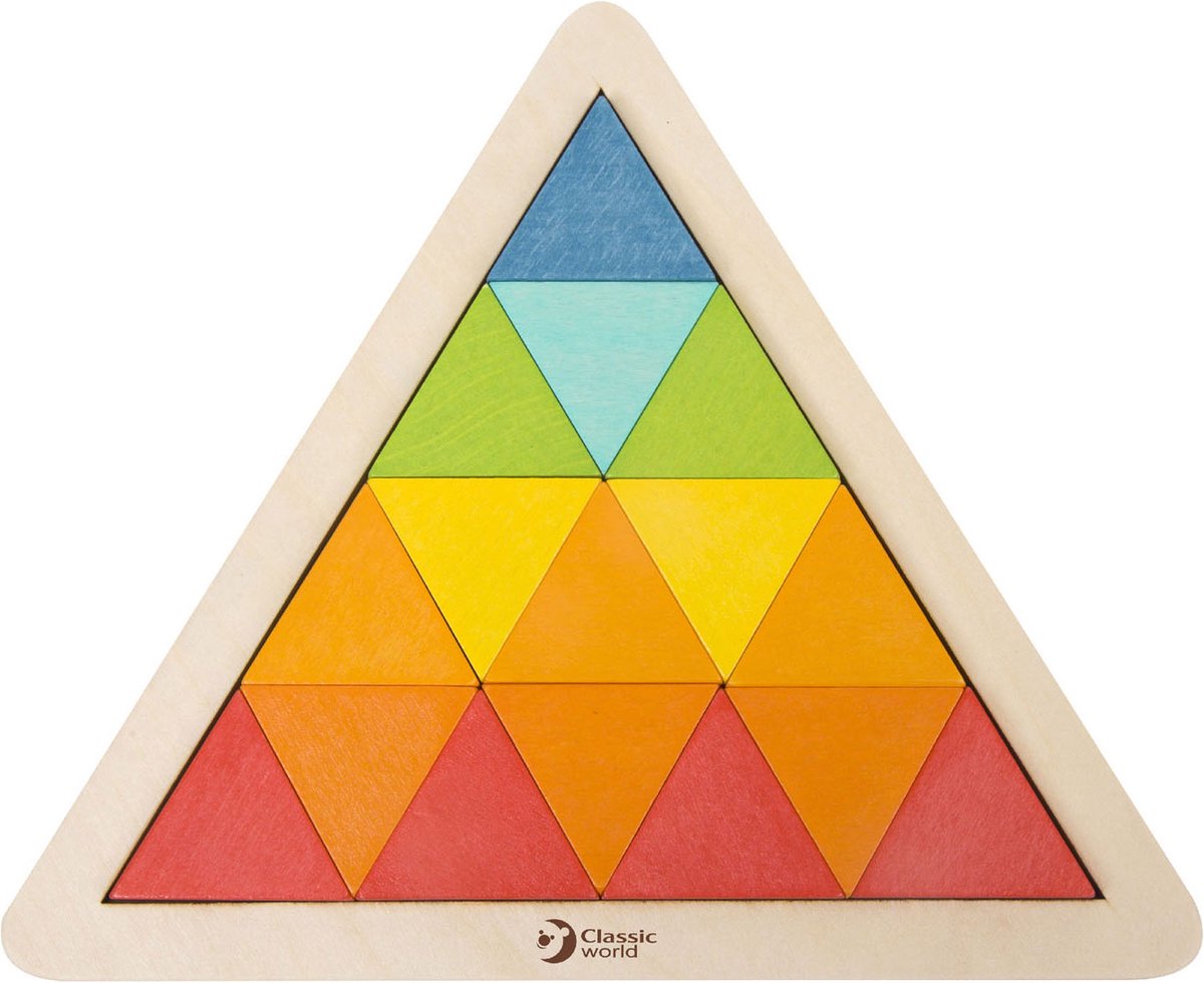 Puzzle mosaïque en bois du monde classique, 67 pcs.