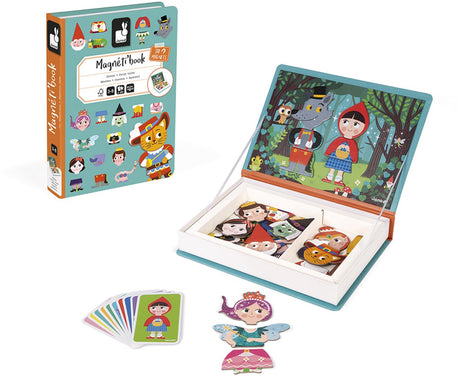 Janod - livre magnétique - contes de fées - coffret de jeu livre magnétique