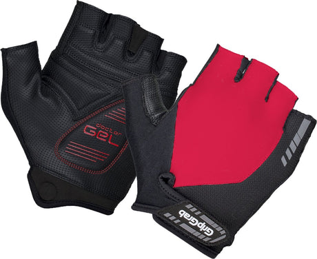 Gripgrab - gants de cyclisme d'été à doigts courts rembourrés progel gants de cyclisme avec rembourrage - rouge - unisexe - taille xs