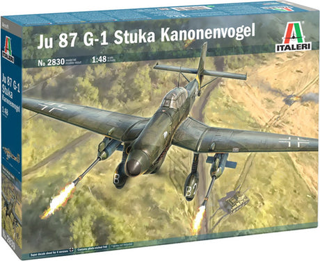 Italeri maquette avion - 2830 junkers ju 87 g-1 pièce canon oiseau plastique - 1:48 - modélisme