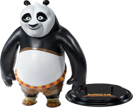 Noble collection dreamworks - figurine flexible - panda kung fu