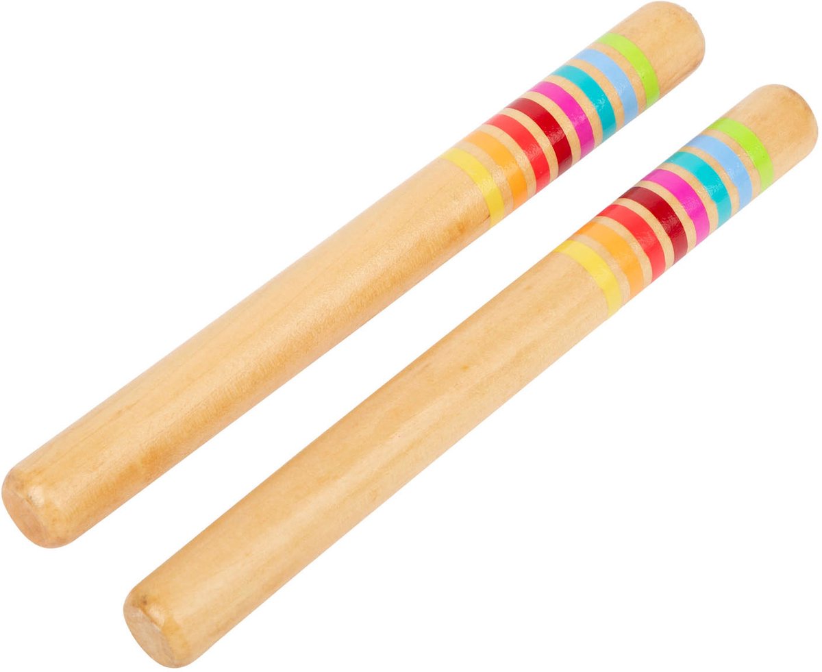 Bâtes de tambour de couleur en bois de petit pied
