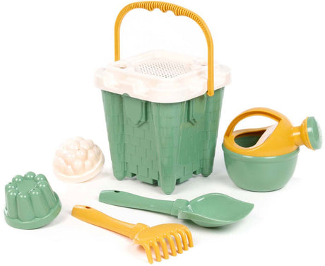 Cavallino castle green bucket set, 7 pieces.