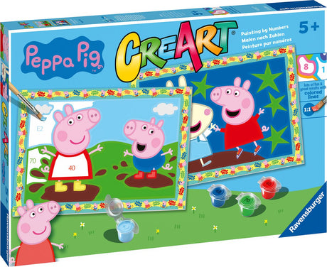 Ravensburger creart peppa pig - peinture par numéro pour enfants