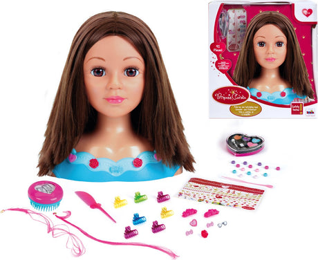Klein Toys - Tête de coiffeur et maquillage princesse Coralie Mia