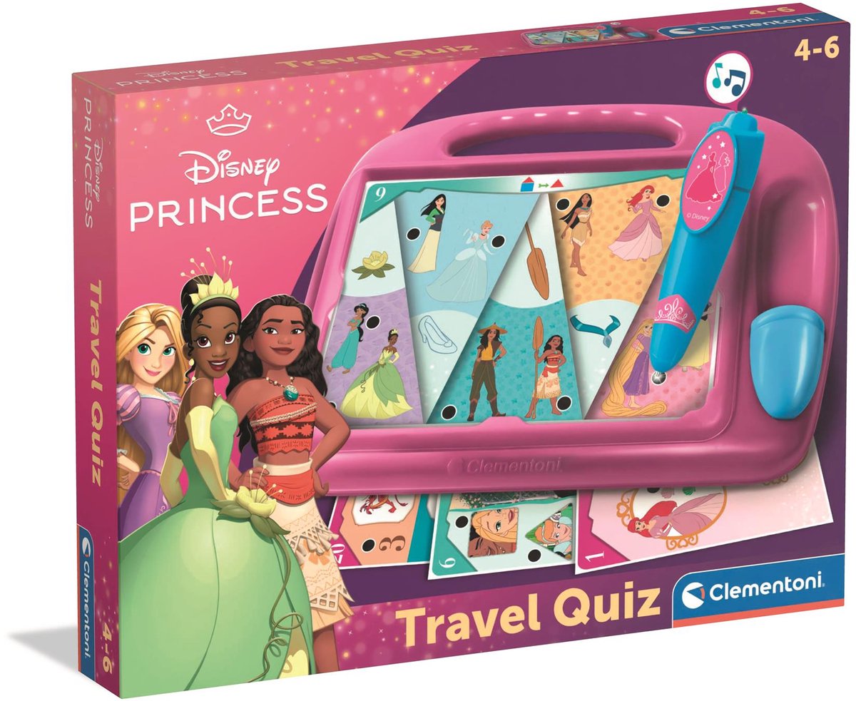 Clementoni Disney Princess Quizzy Jeu de voyage