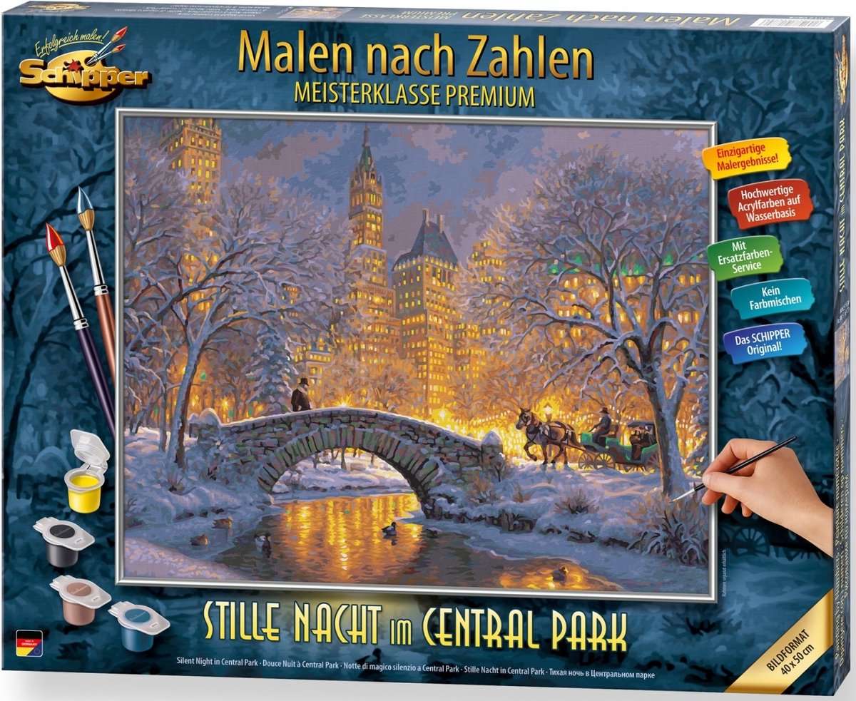 Schipper malten nach zahlen - nuit silencieuse dans Central Park