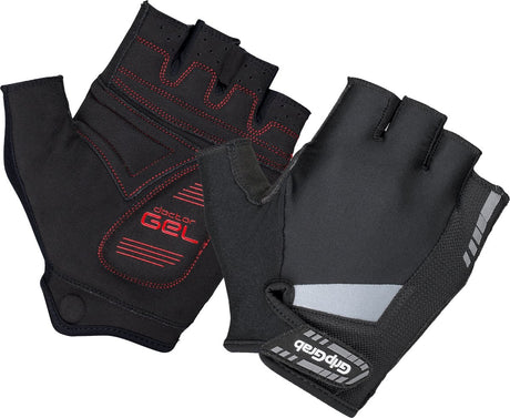 Gripgrab - gants de cyclisme d'été à doigts courts rembourrés en supergel gants de cyclisme avec rembourrage - noir - unisexe - taille l