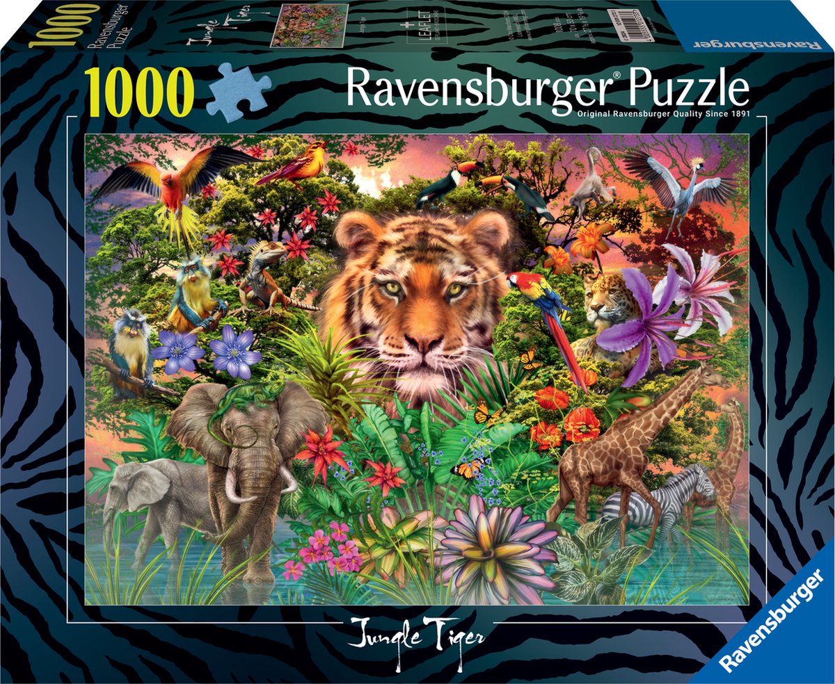 Ravensburger puzzle tigre de la jungle, 1000 pcs.